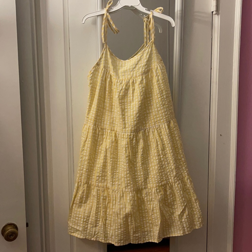 Yellow maxi dress